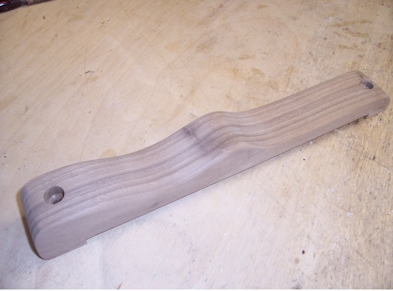 Walnut fine tuner cover/knee rest