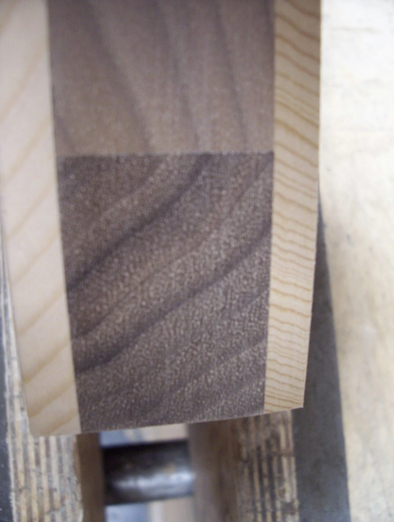 View of harp frame jointing