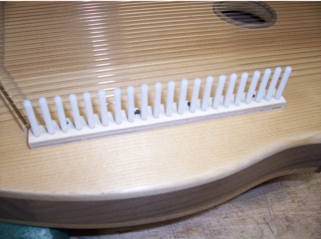 workshop made mounted chord-bar combs