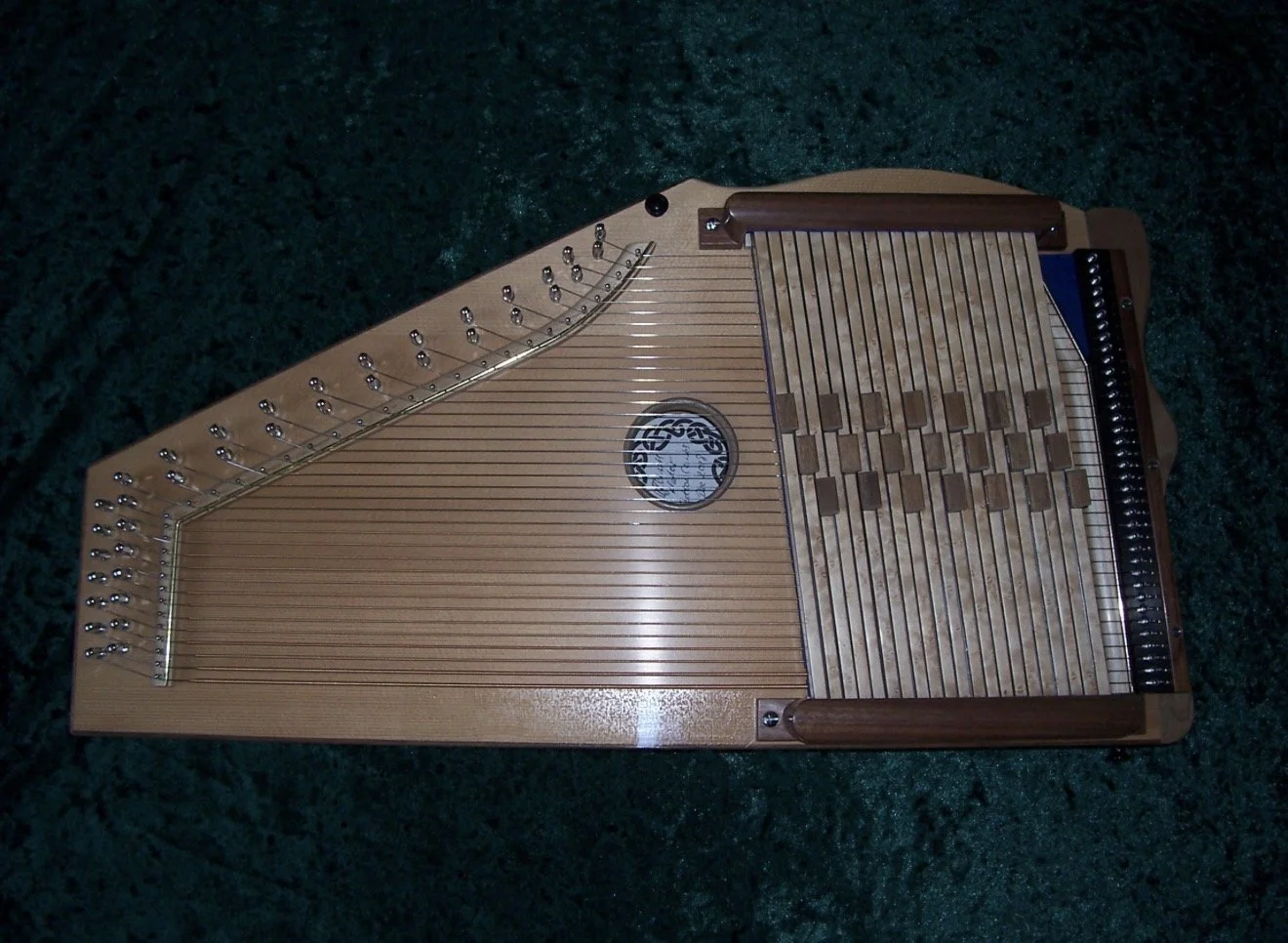 The completed harp