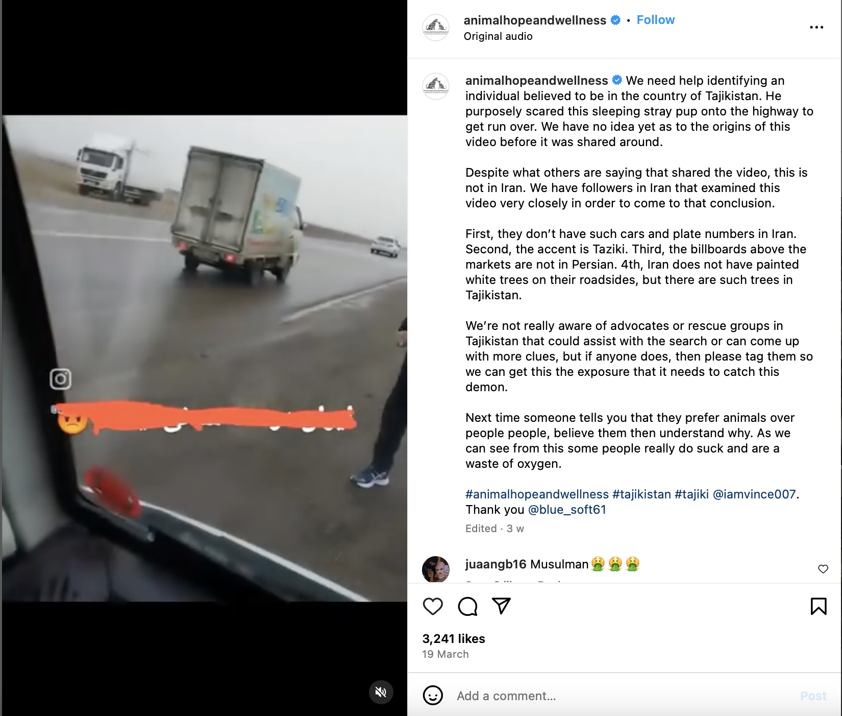 Marc Ching  Vince Sena animal hope and wellness  post horrific posts to get donations and scam the public to think they are helping