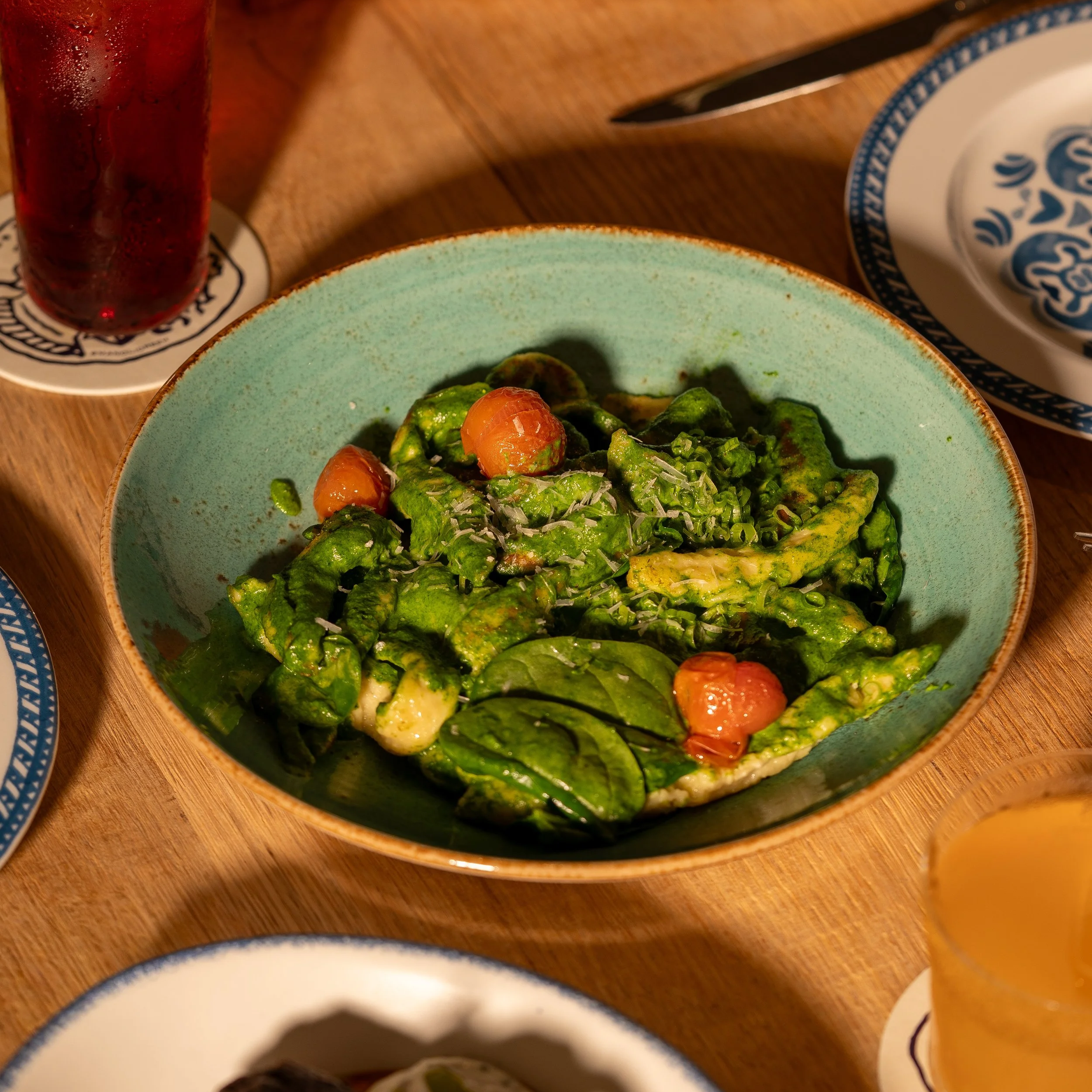 Cocktails and food from Manoli in the Grove