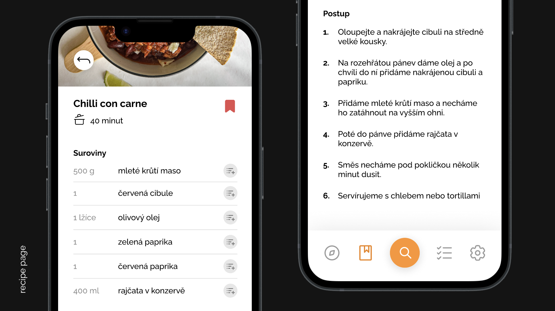 Cibulka | Visual identity & UI for a recipe app