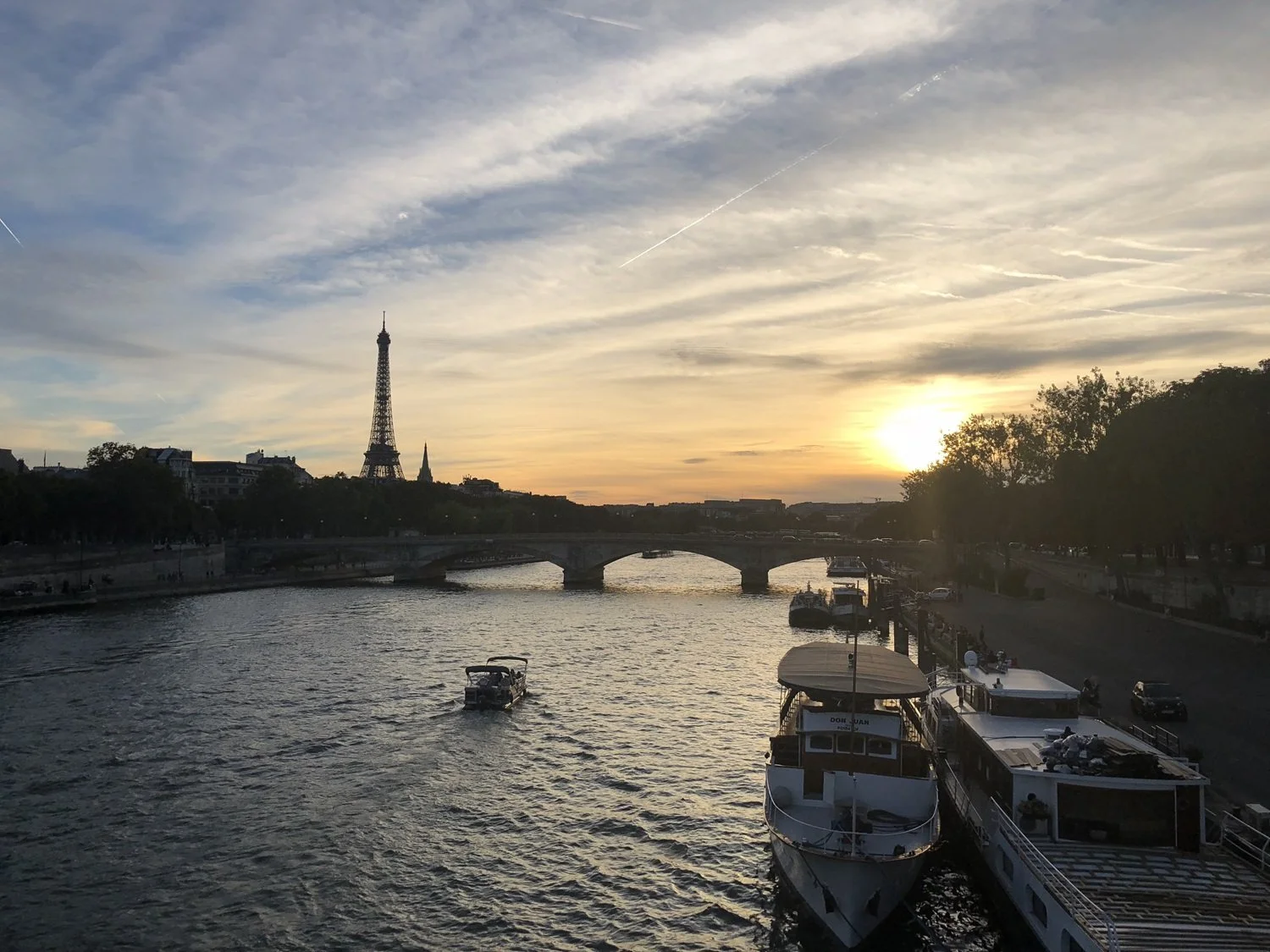 Paris at Golden Hour:  As the final light of day settles over the Seine, Paris reveals its timeless elegance in a composition that balances iconic architecture with quiet atmosphere. Paris at Golden Hour captures the city in a moment of transition, w