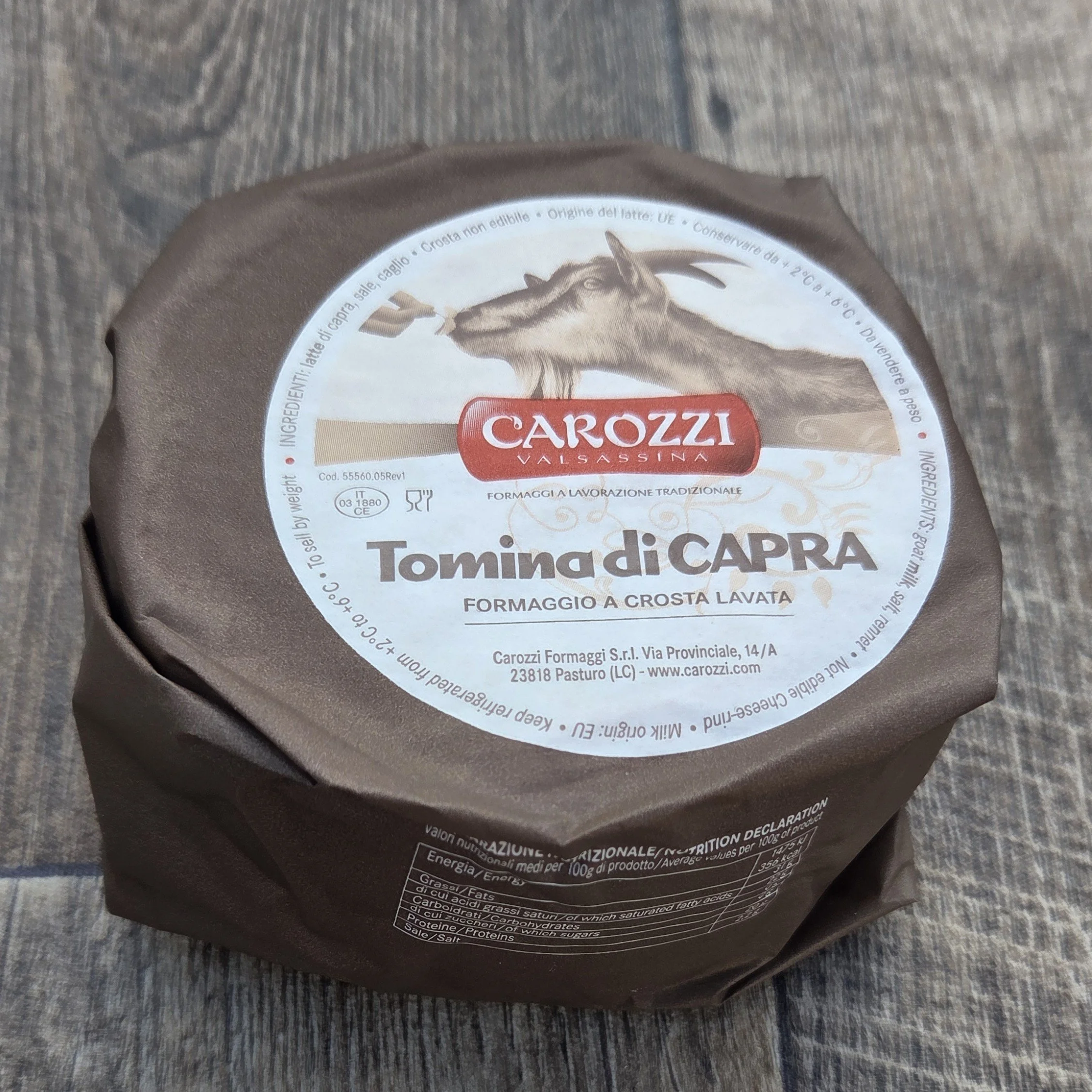 Tomina di Cappra ca. 800g Ziegenkäse