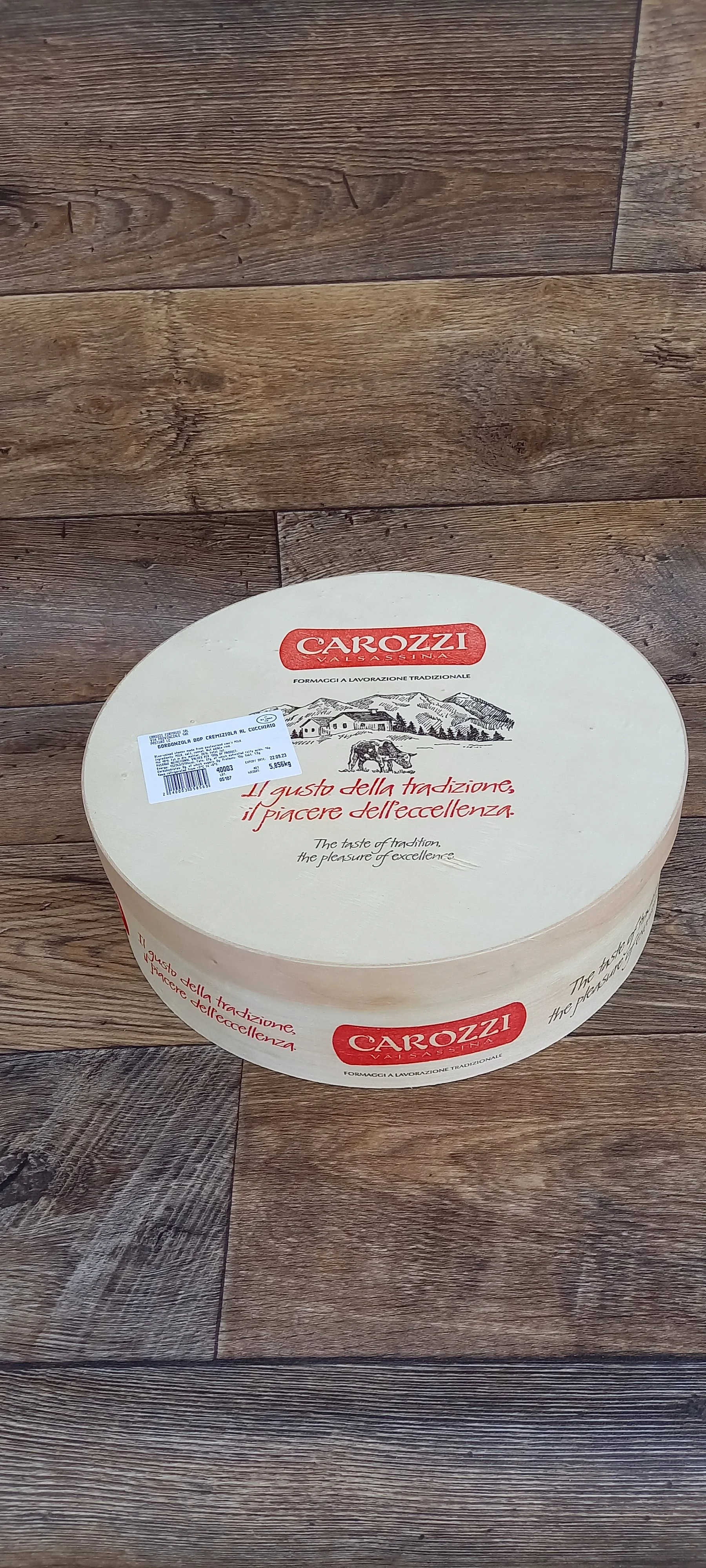 Gorgonzola Cucchiaio Cremoziola AOP ca. 6.2 Kg (Kopie)