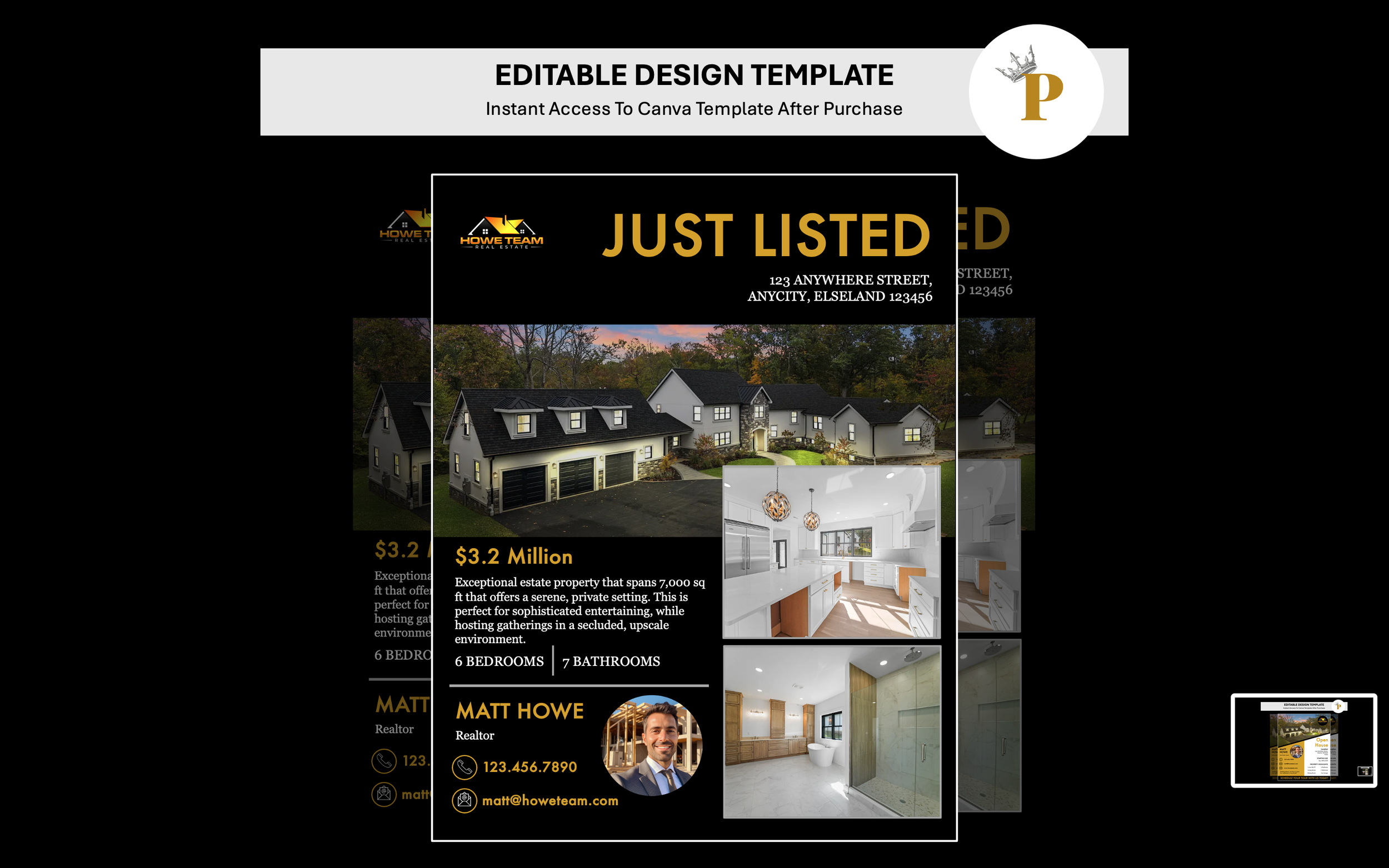 Real Estate: Luxury Just Listed Property Flyer