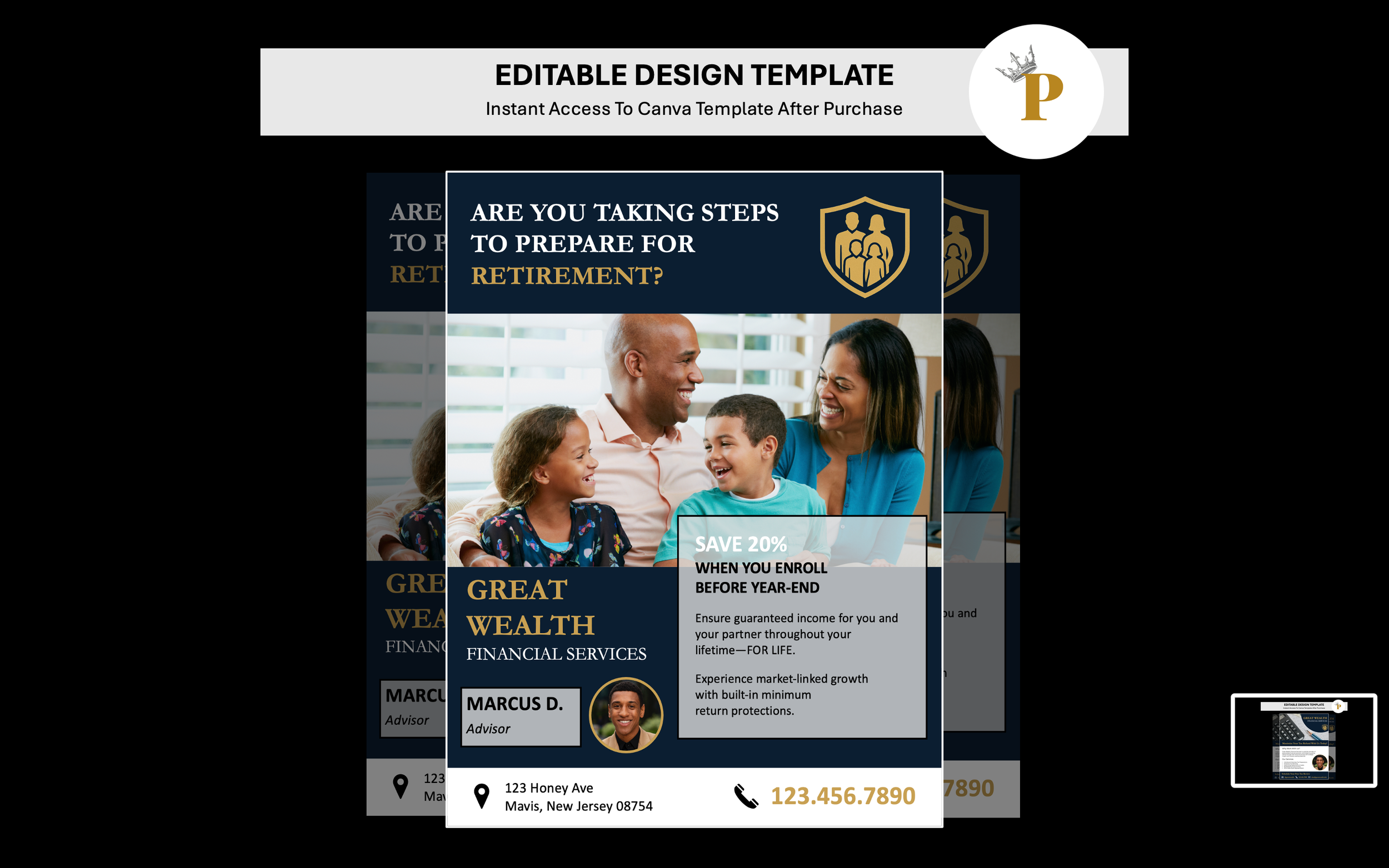 Corporate & Finance: Retirement Plan Flyer