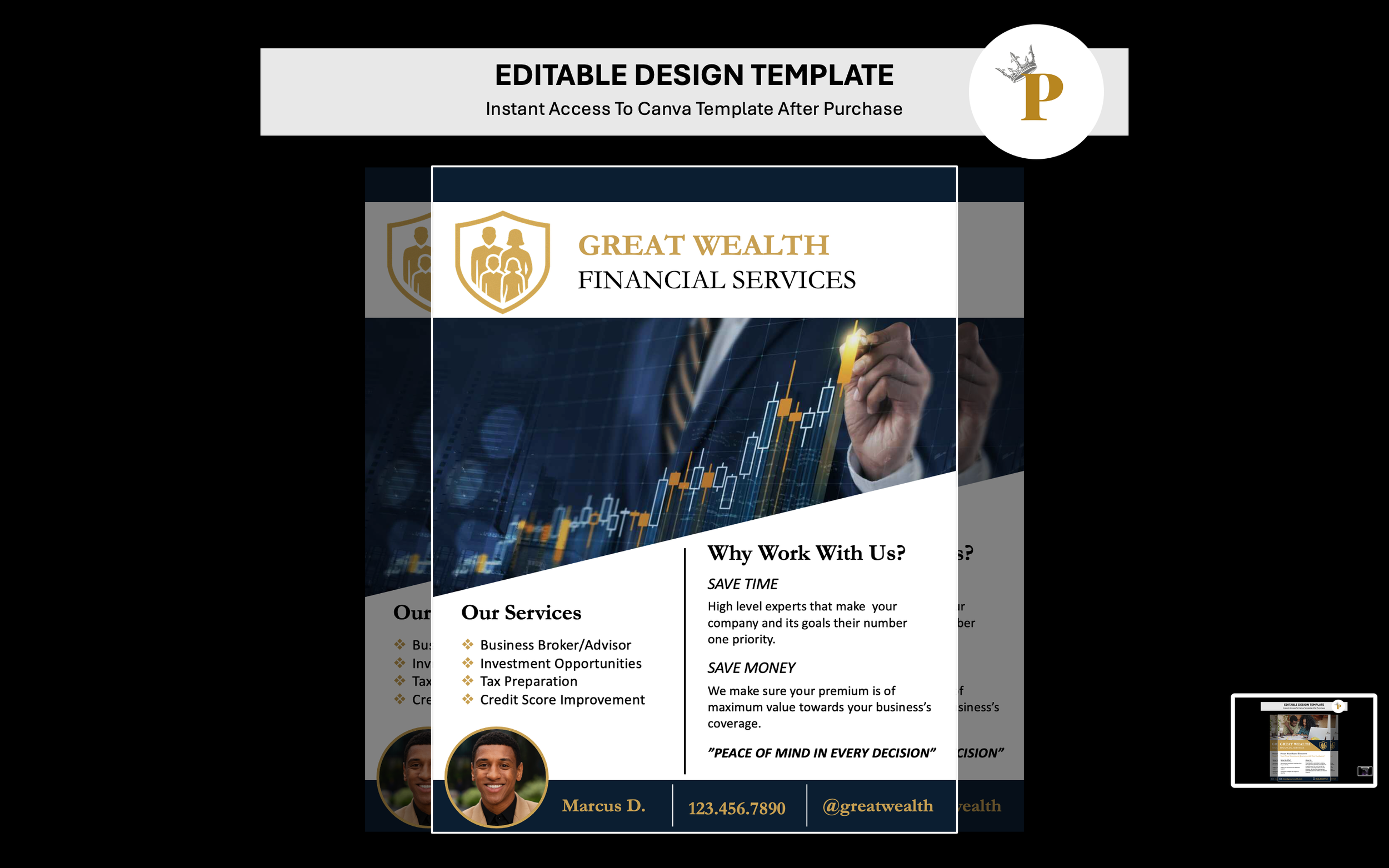 Corporate & Finance: Consulting Service Flyer