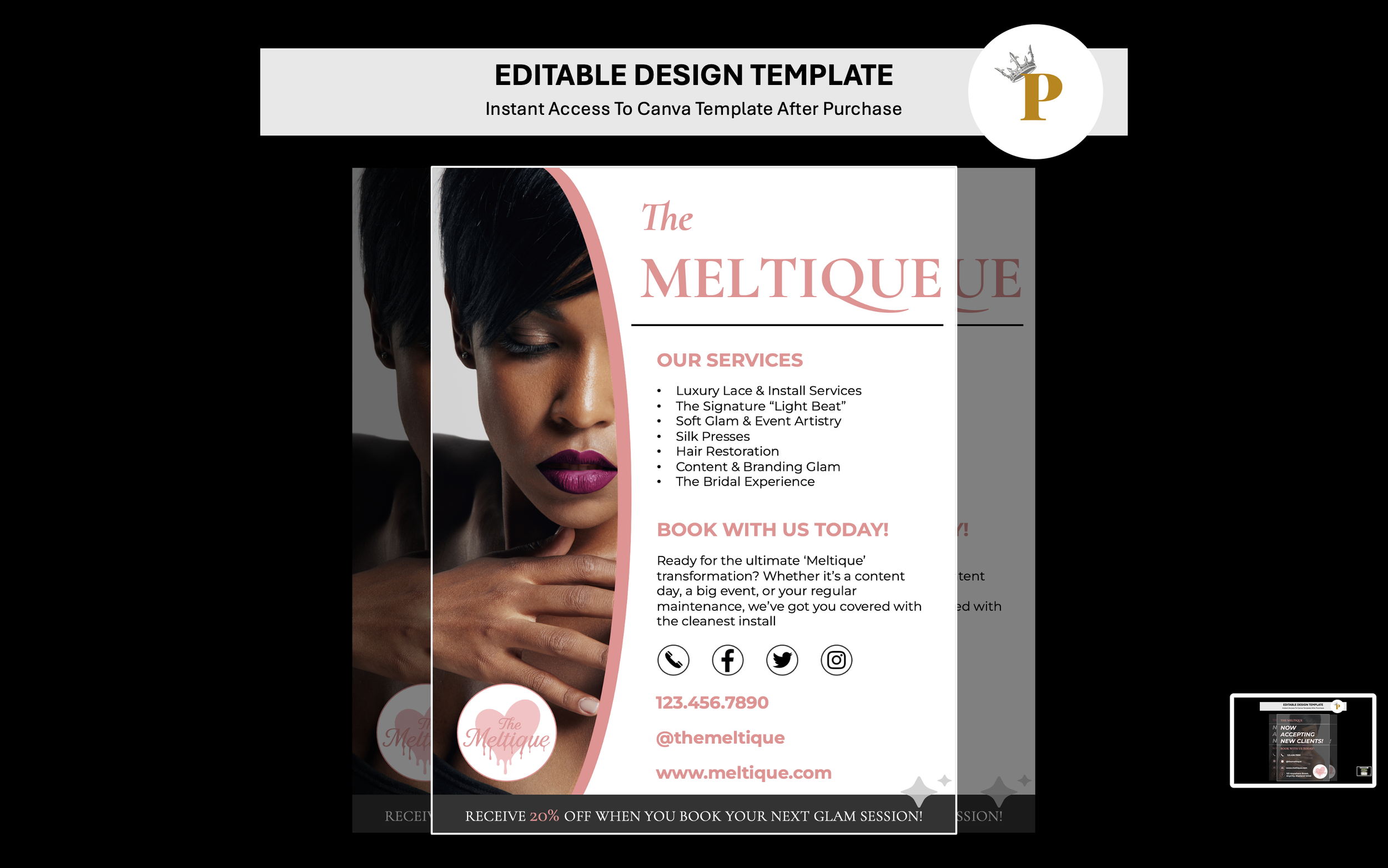 Beauty: Services Menu Flyer