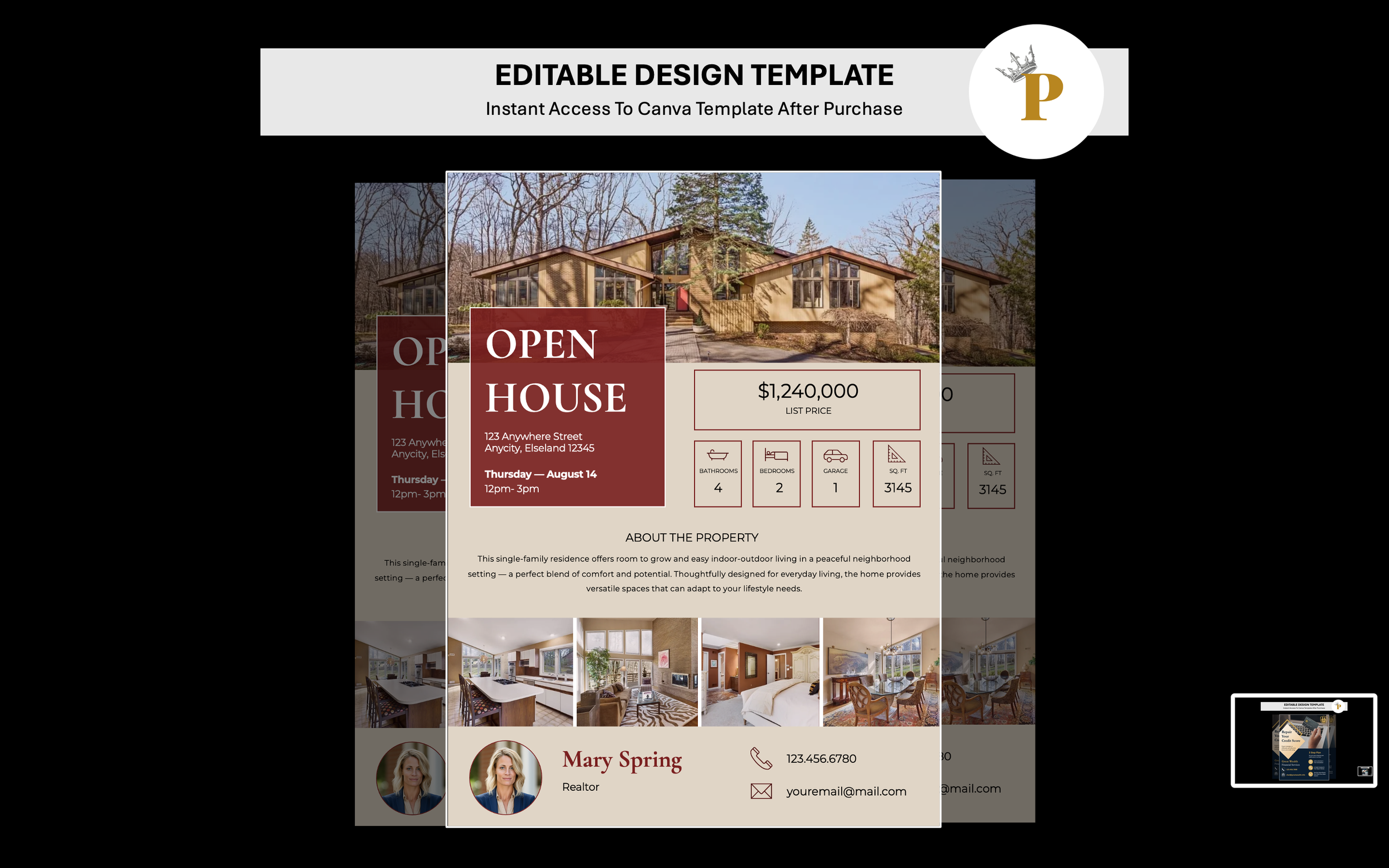 Real Estate: Open House Flyer