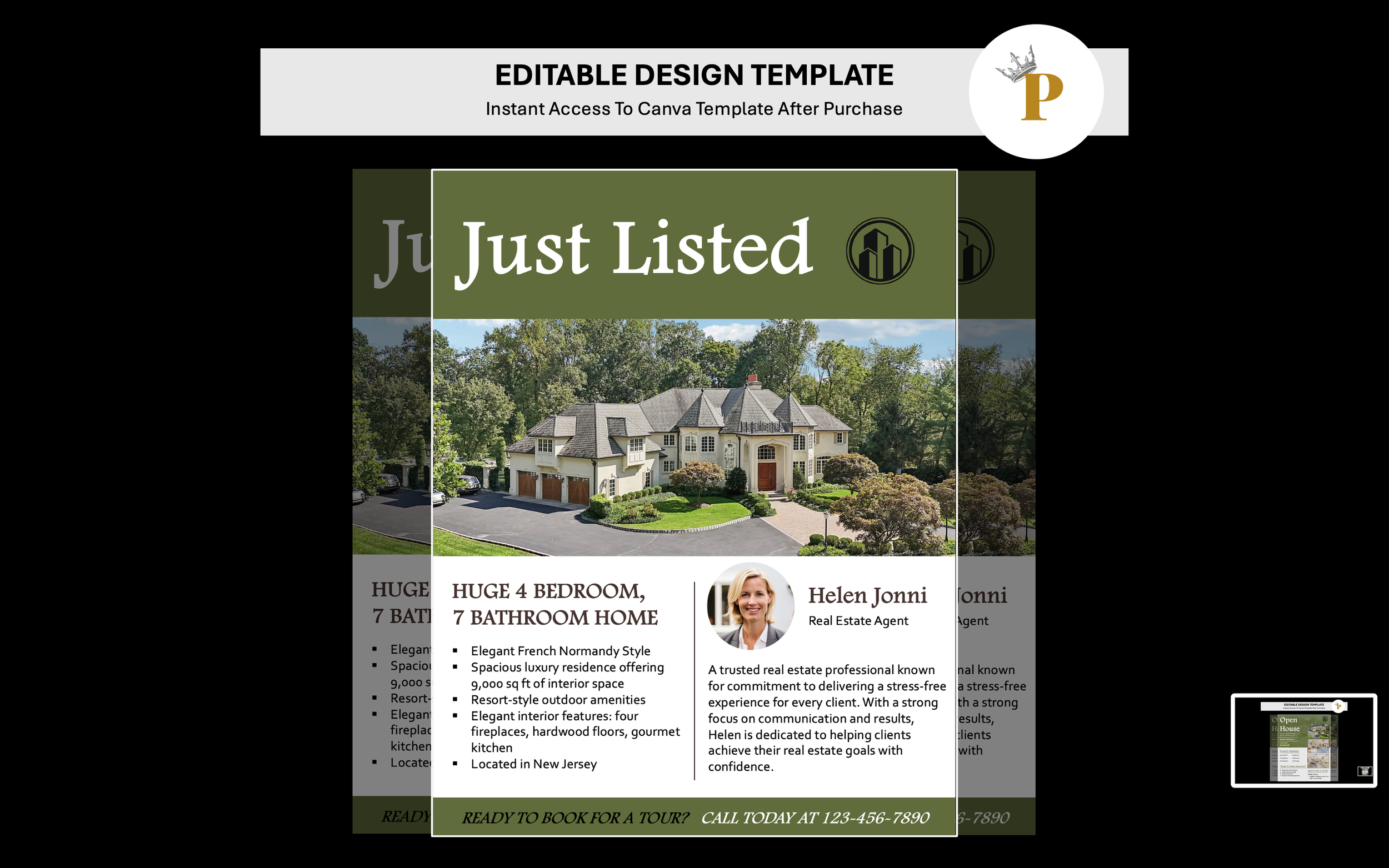 Real Estate: Just Listed Estate Flyer
