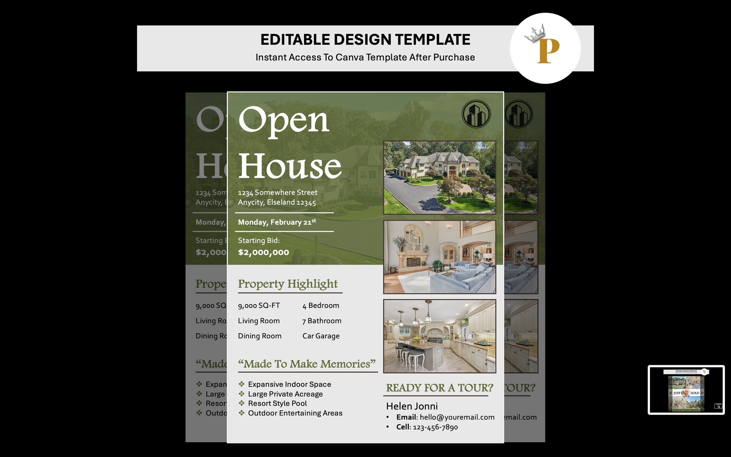 Real Estate: Luxury Open House Flyer