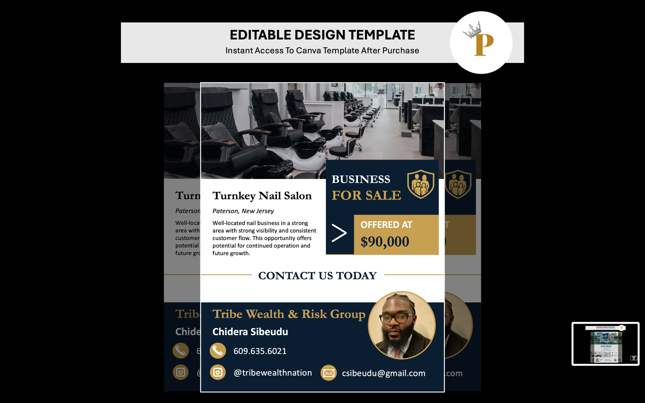 Corporate & Finance: Business For Sale Flyer
