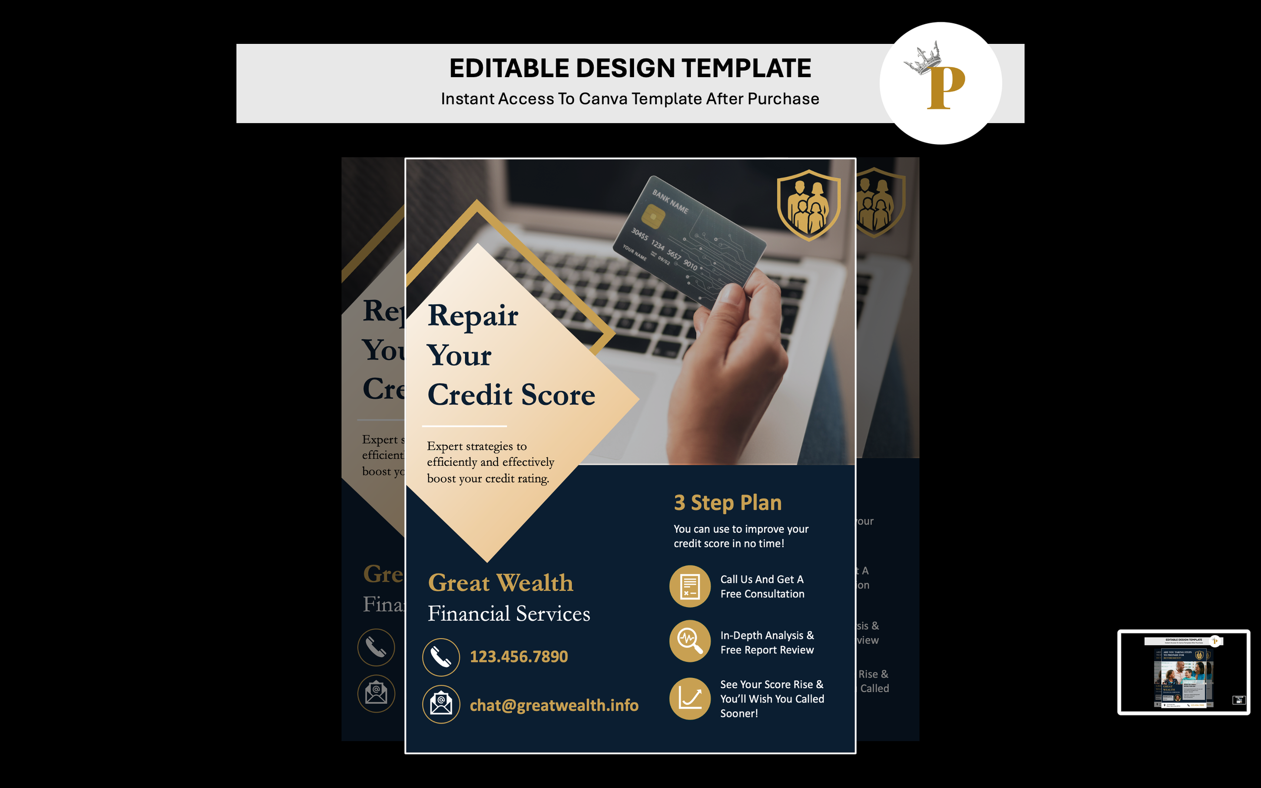 Corporate & Finance: Credit Repair Flyer