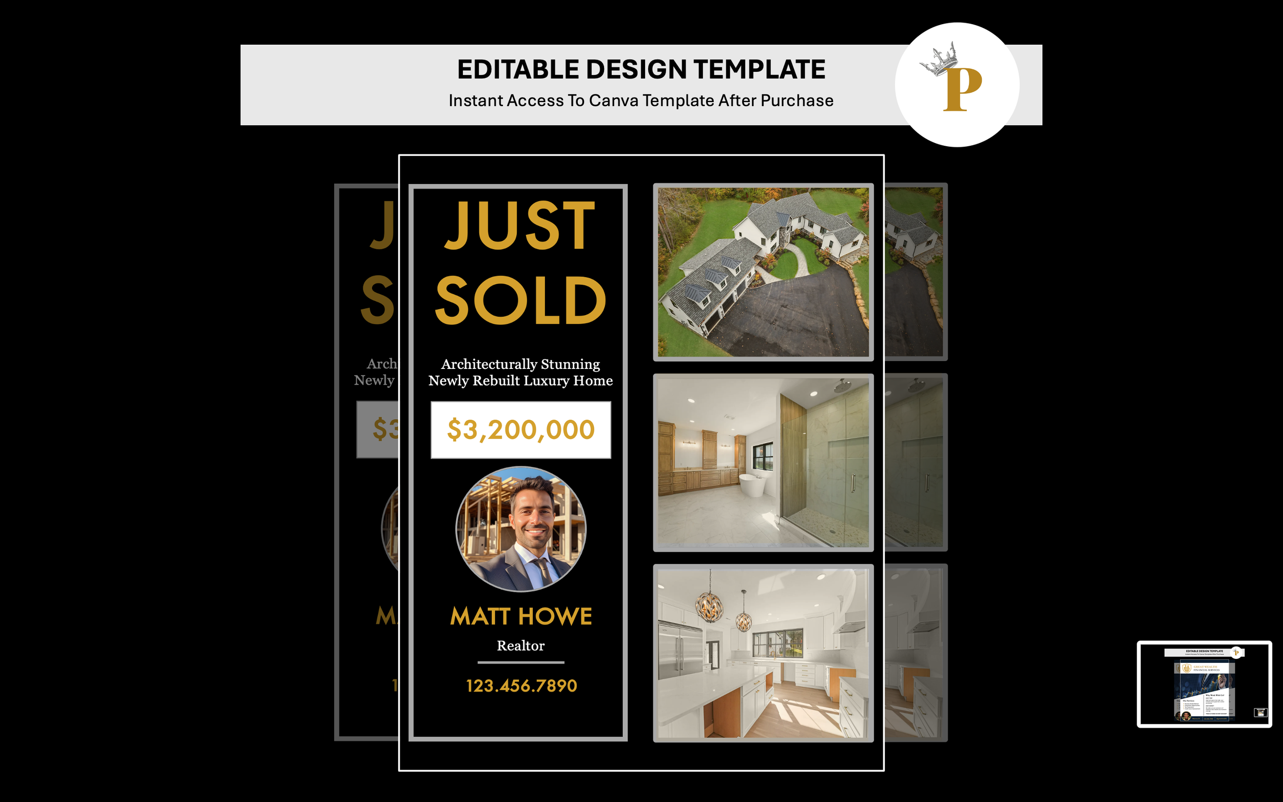 Real Estate: Luxury Just Sold Flyer