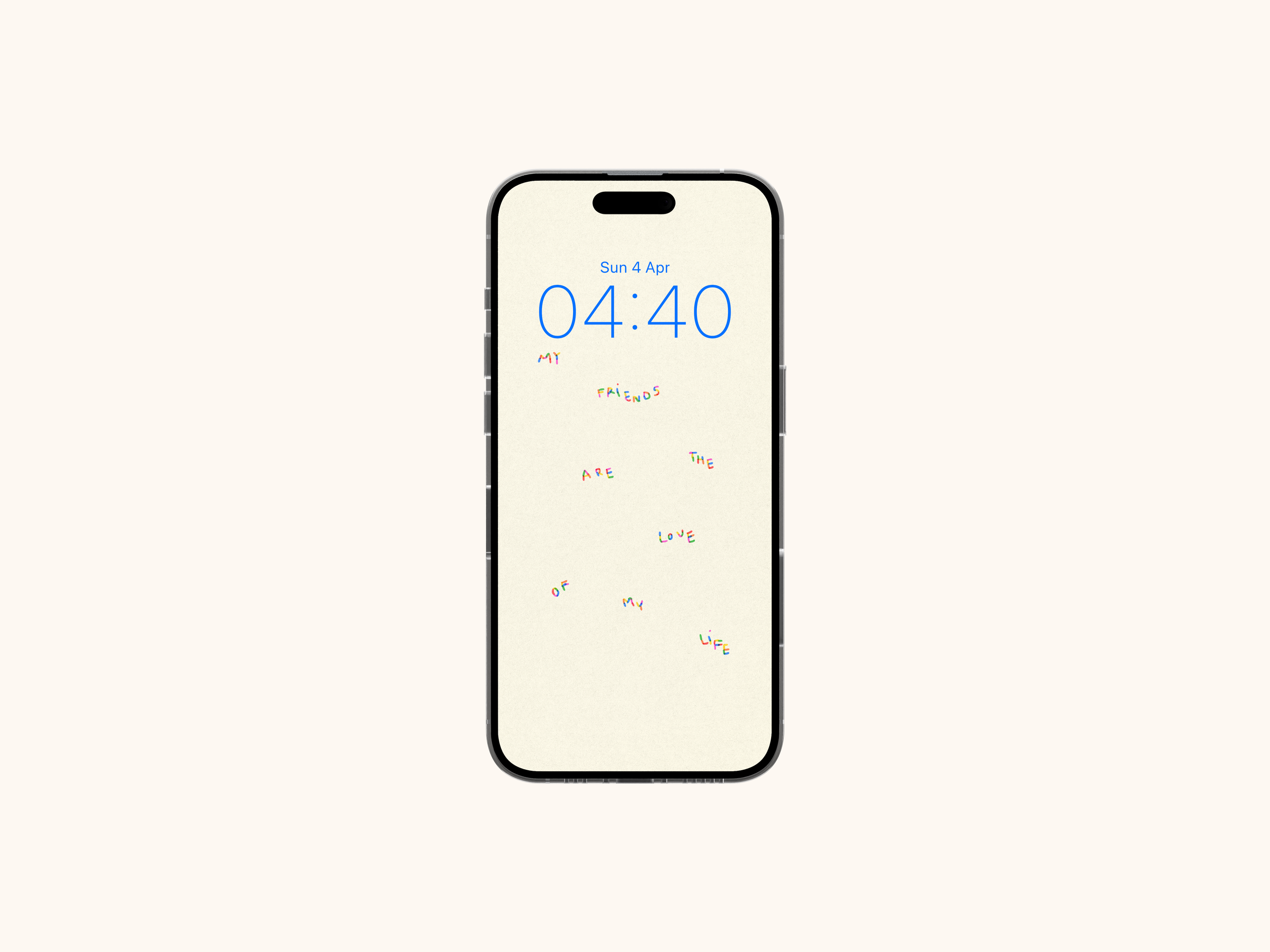 My friends are the love of my life (white) - WALLPAPER SET