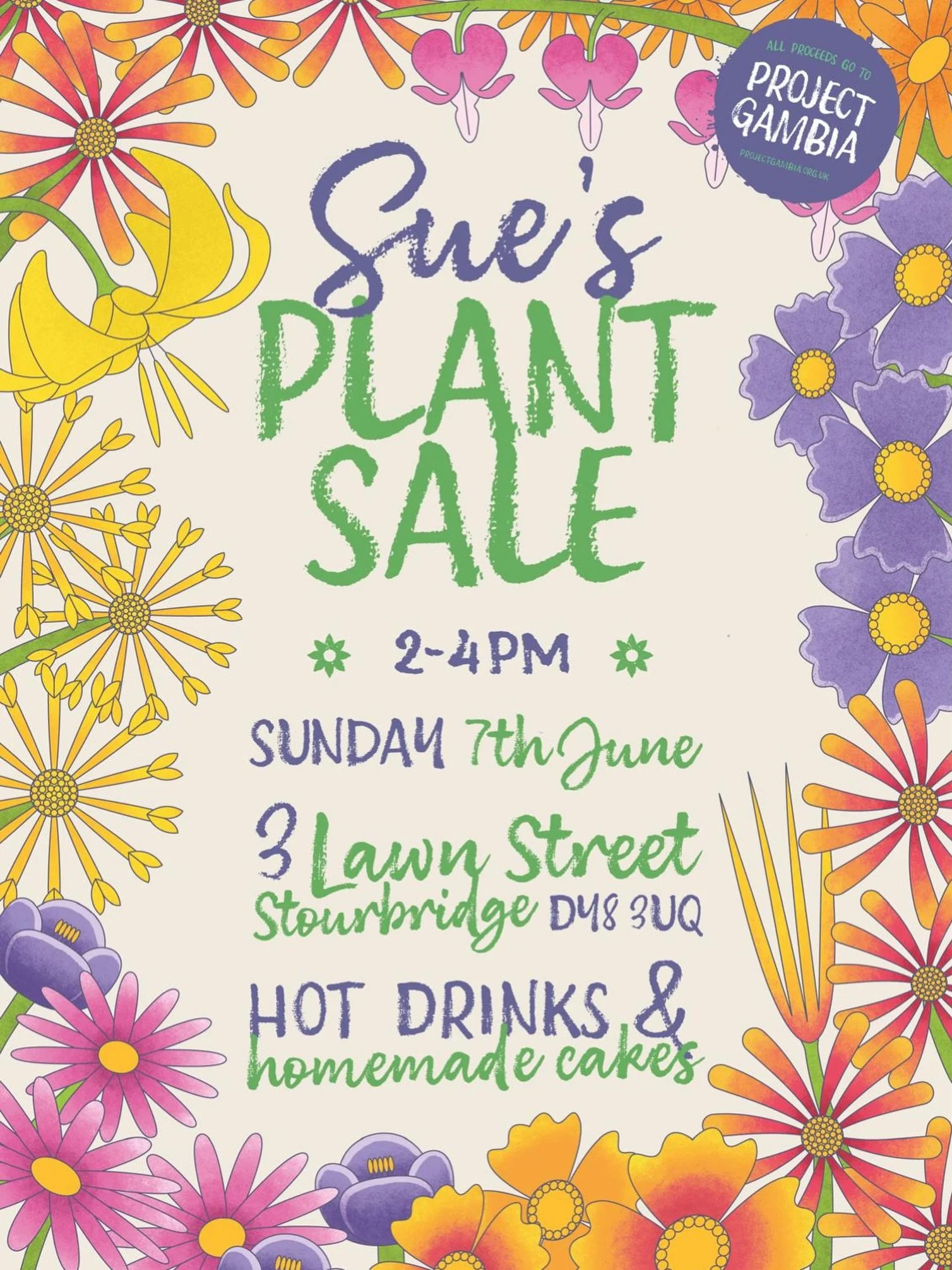 Are you a keen gardener?

Come along to Sue&rsquo;s plant sale on Sunday 7th June 🌱 🪴 

Hot drinks and homemade cakes will also be available! 🧁 

All funds raised will go towards building a new school for Omega 🧱