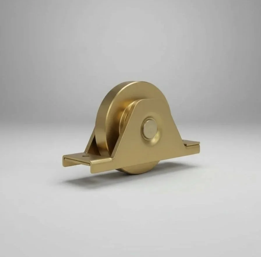 118×30mm Double Ball Bearing O Groove Wheel w/ E Bracket