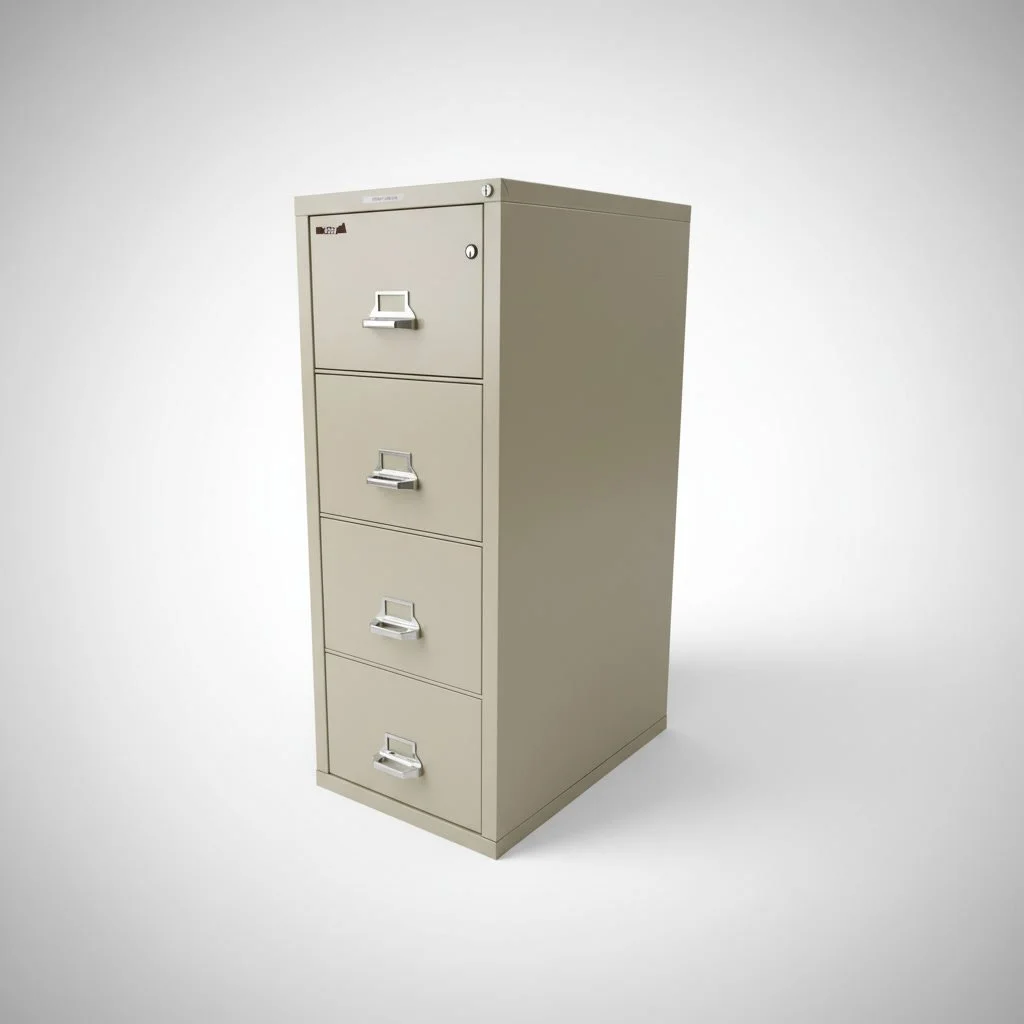 4 Drawer Fire-Resistive File Cabinet