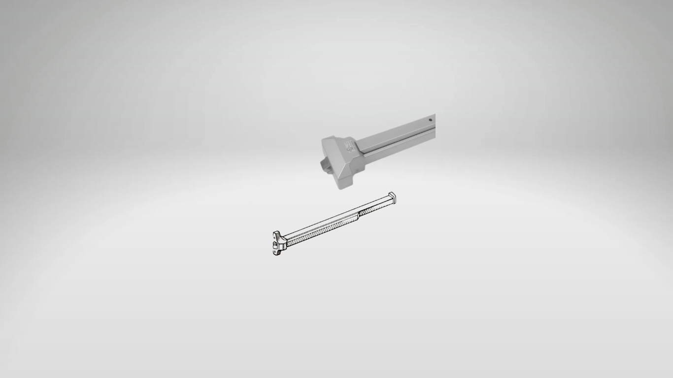 UL510 Aluminum Horizontal Panic Exit Device