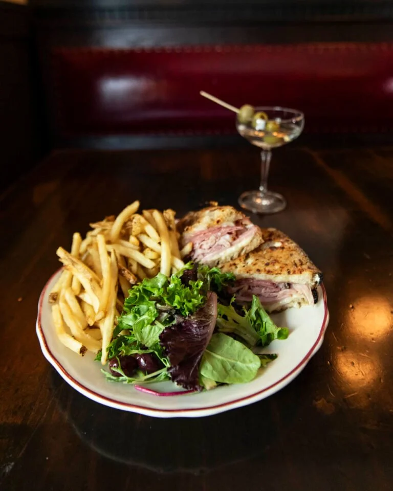 Chicken paillard at Brasserie Byronz - light French-American lunch in Mid City Baton Rouge.