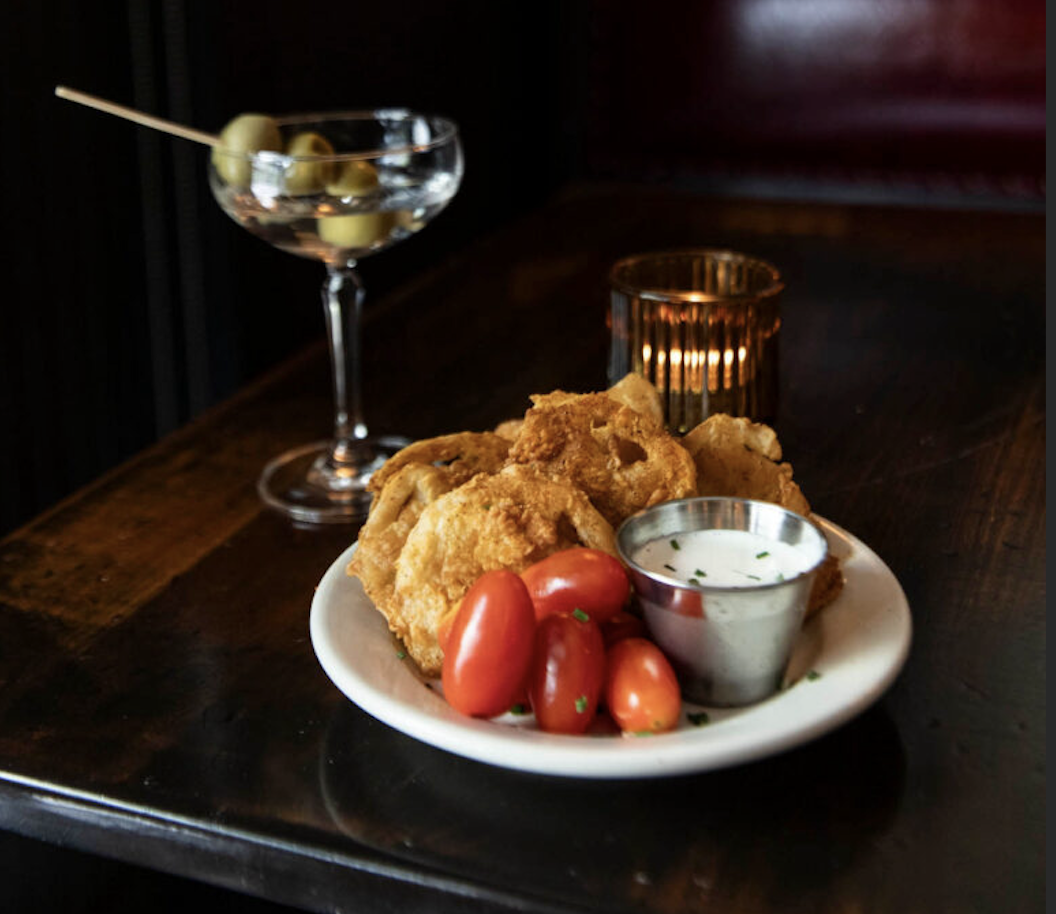 Hot green tomato appetizer at Brasserie Byronz - Mid City Baton Rouge restaurant