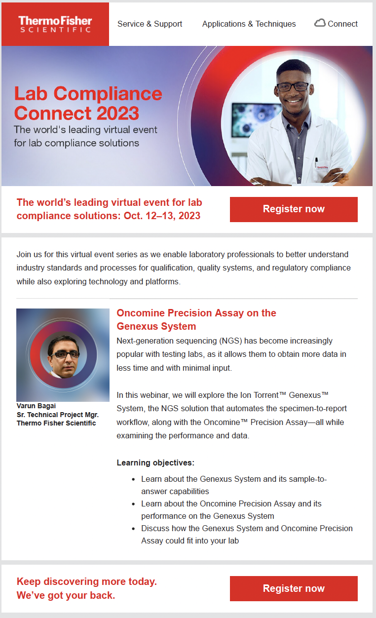 Email blast