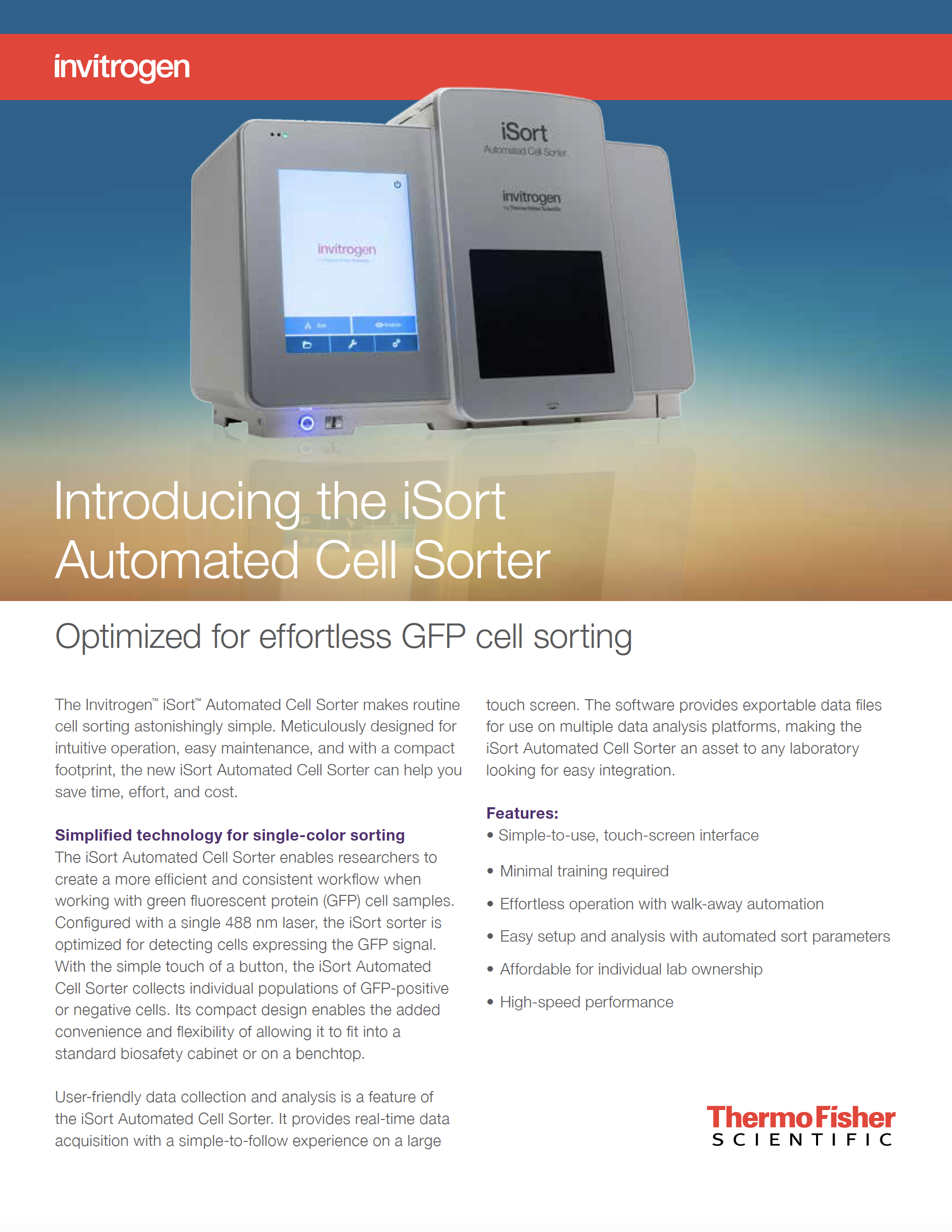 iSort Pre Launch Flyer