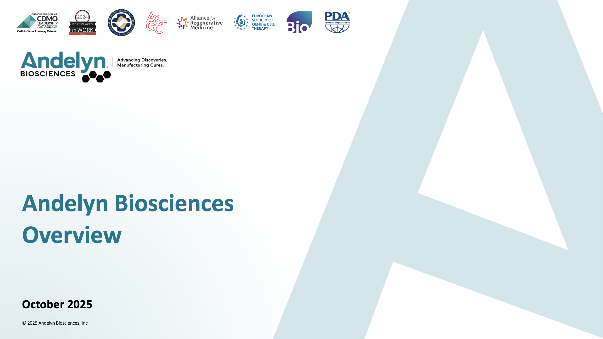 20-Slide Biosciences Overview PPT Deck