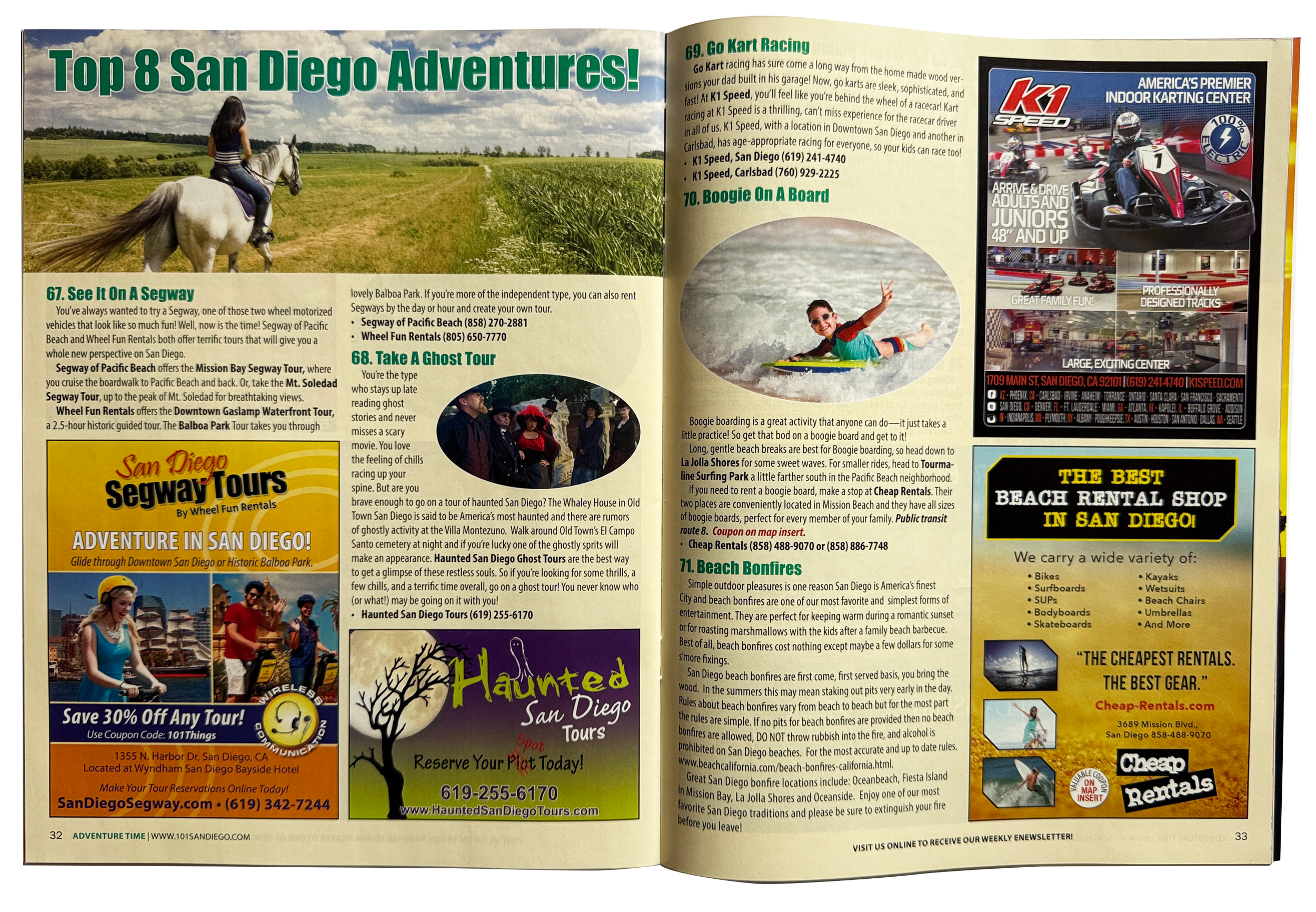 101 Things To Do Magazine Spread