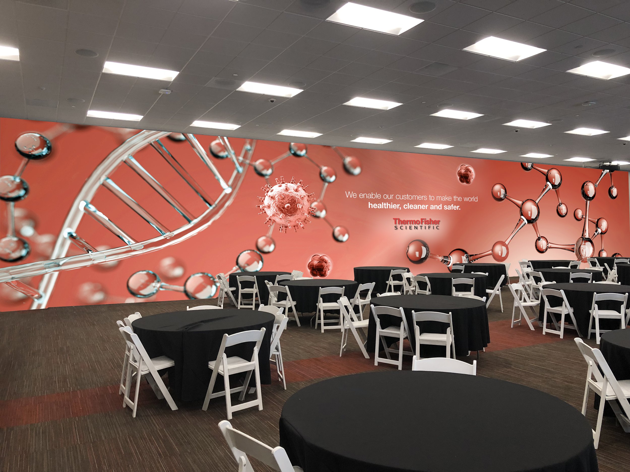 Town Hall Left Wall Mock-up