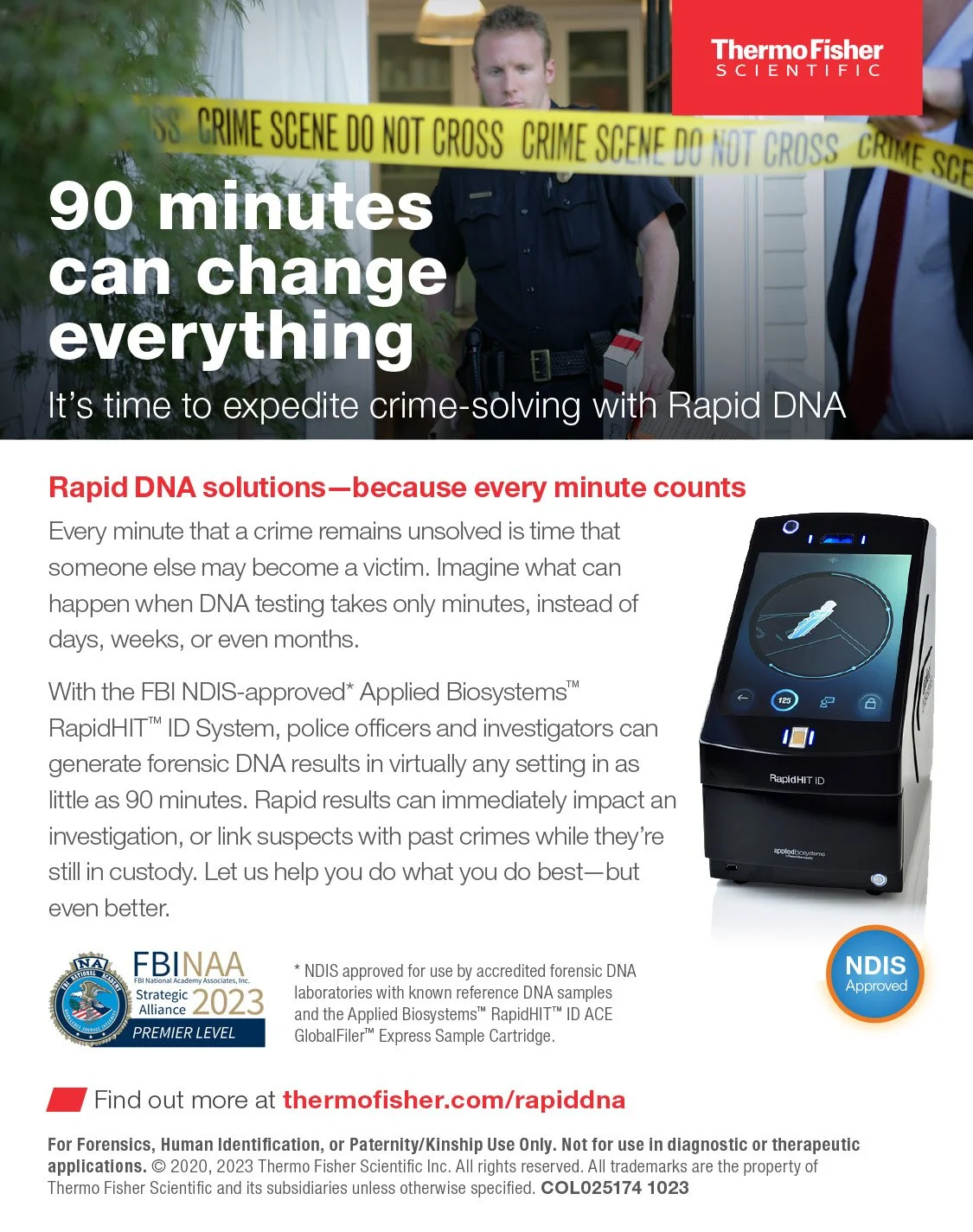 Rapid DNA screening ad