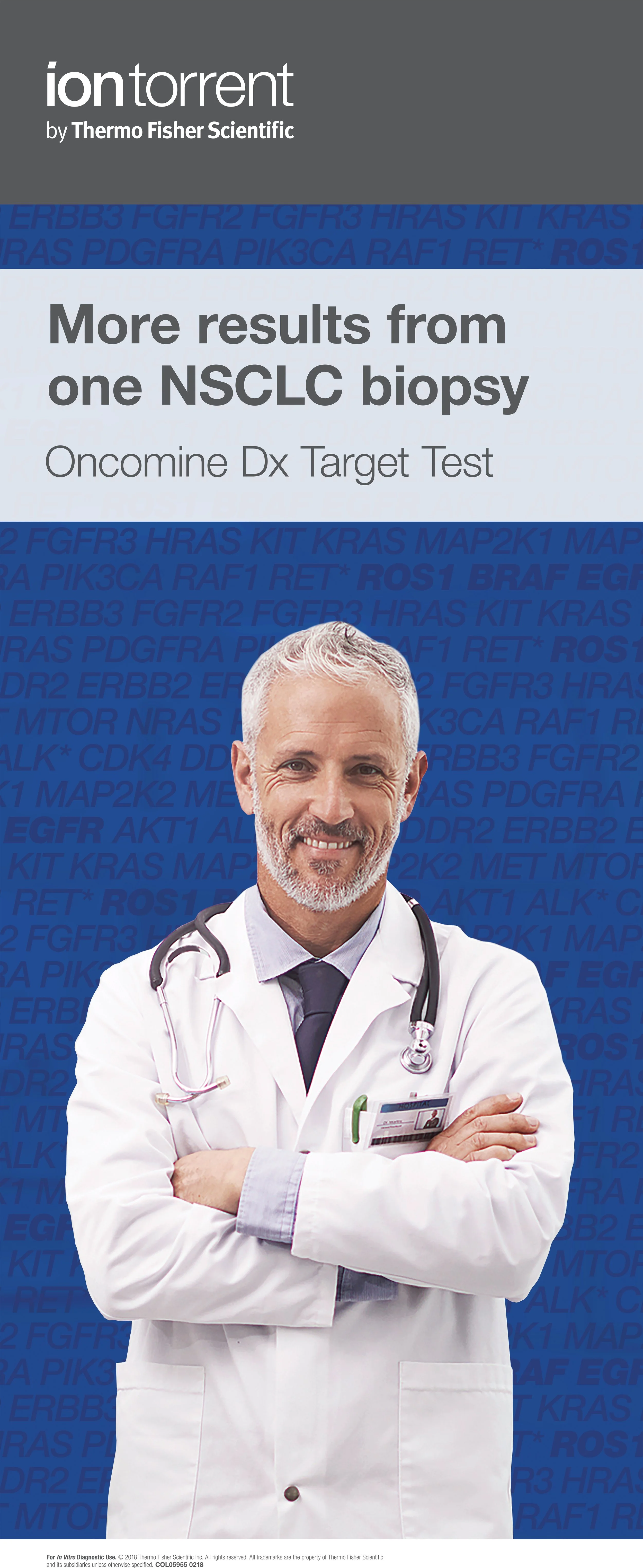NSCLC biopsy ZapStand Floor Banner