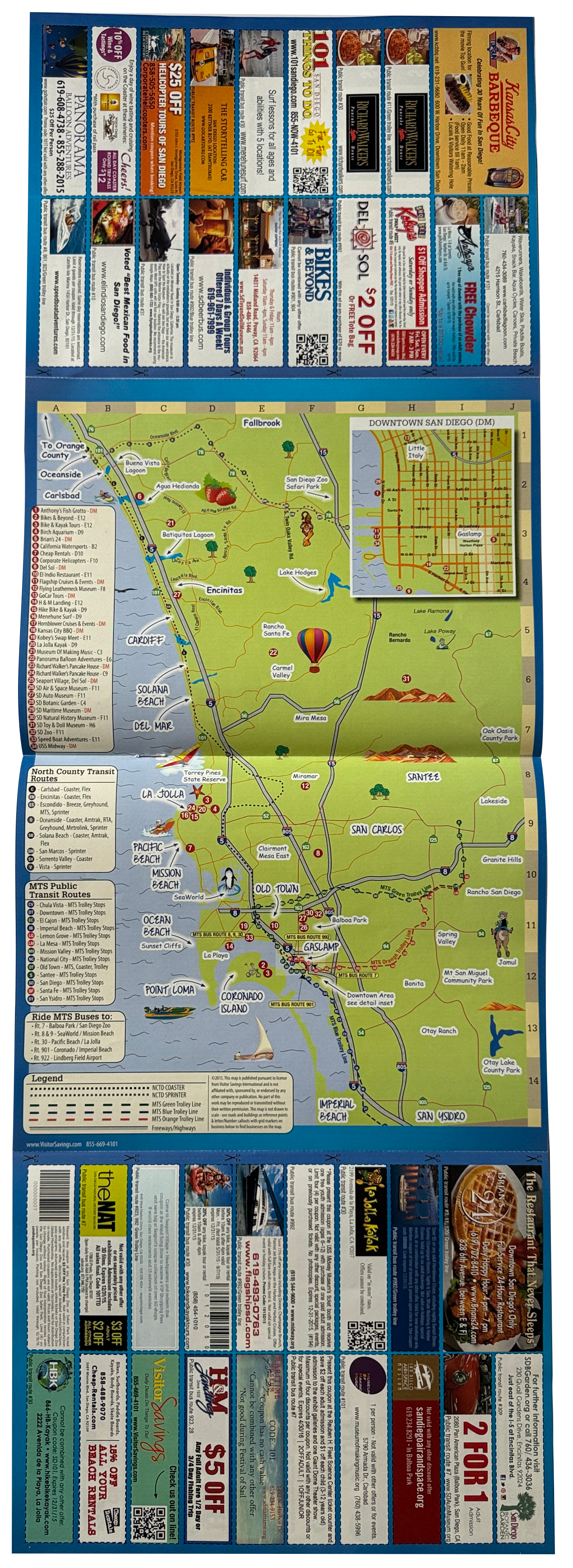 101 Things To Do Coupons and Map