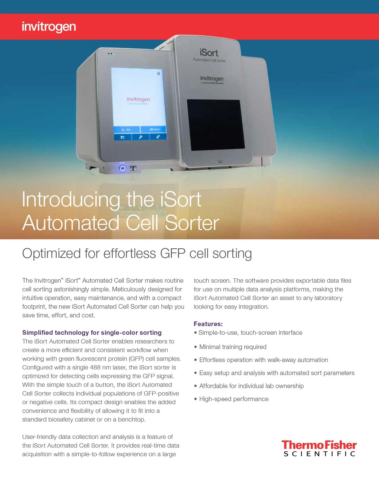Automated Cell Sorter Brochure