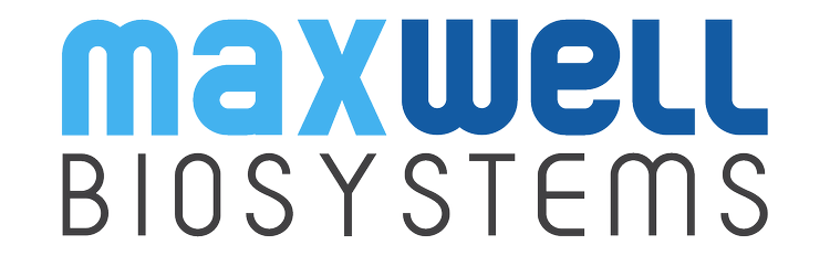 Maxwell BIOSYSTEMS logo in blue, black, and gray text.