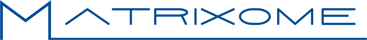 Logo of the brand 'MATRIX' in stylized blue font.