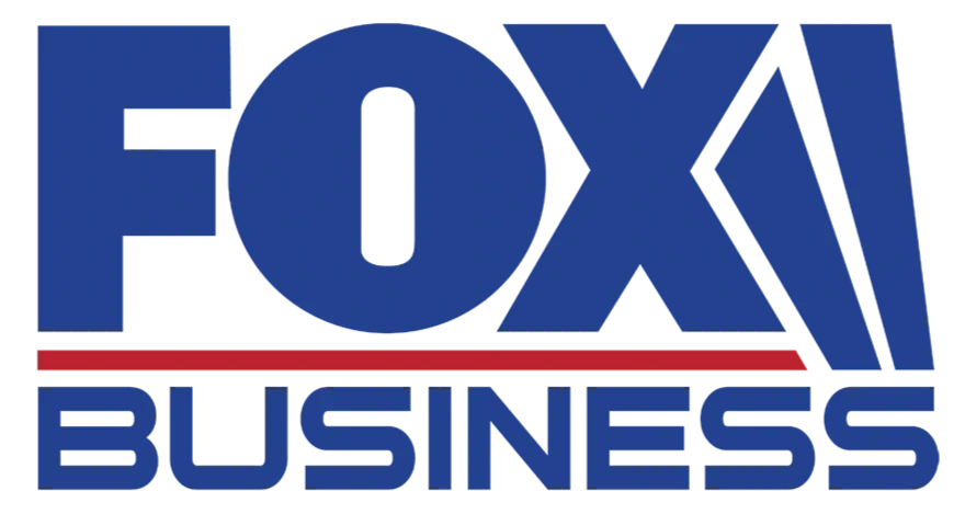 FOX Business logo in blue with a red line.
