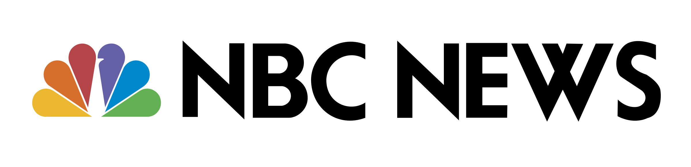 Colorful peacock logo followed by black text "NBC News."