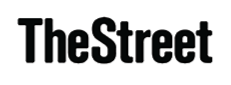The logo for TheStreet, a financial news website, displayed in black text on a white background.