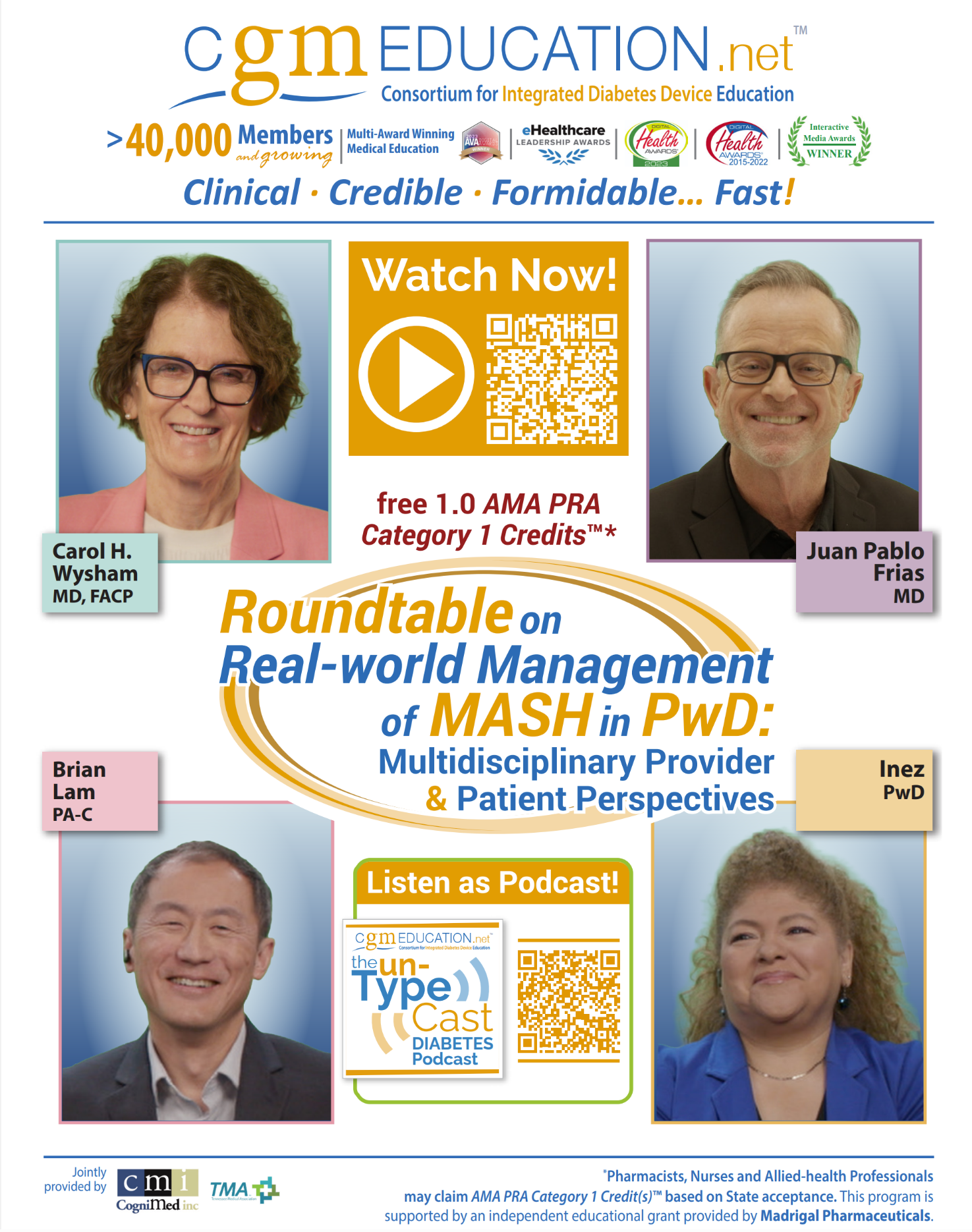 CGM Education Podcast Discussing Real-World MASH Management