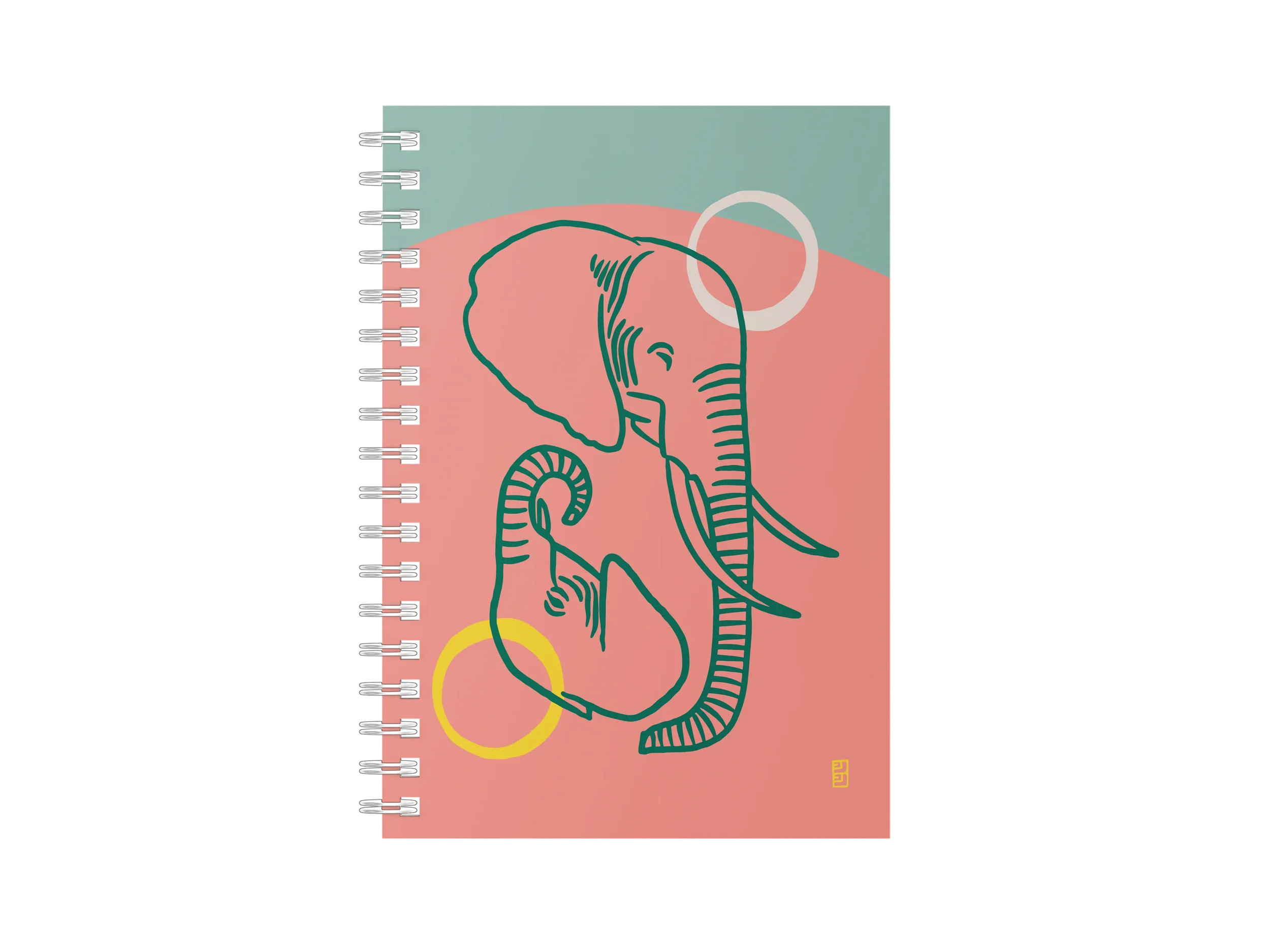 Lulu Kitololo - Elephant Mama & Calf Notebook
