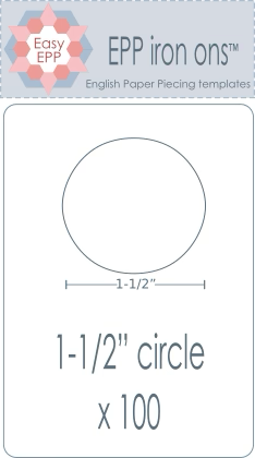 EPP Iron-Ons 1-1/2" circle templates (Hugs 'n Kisses)