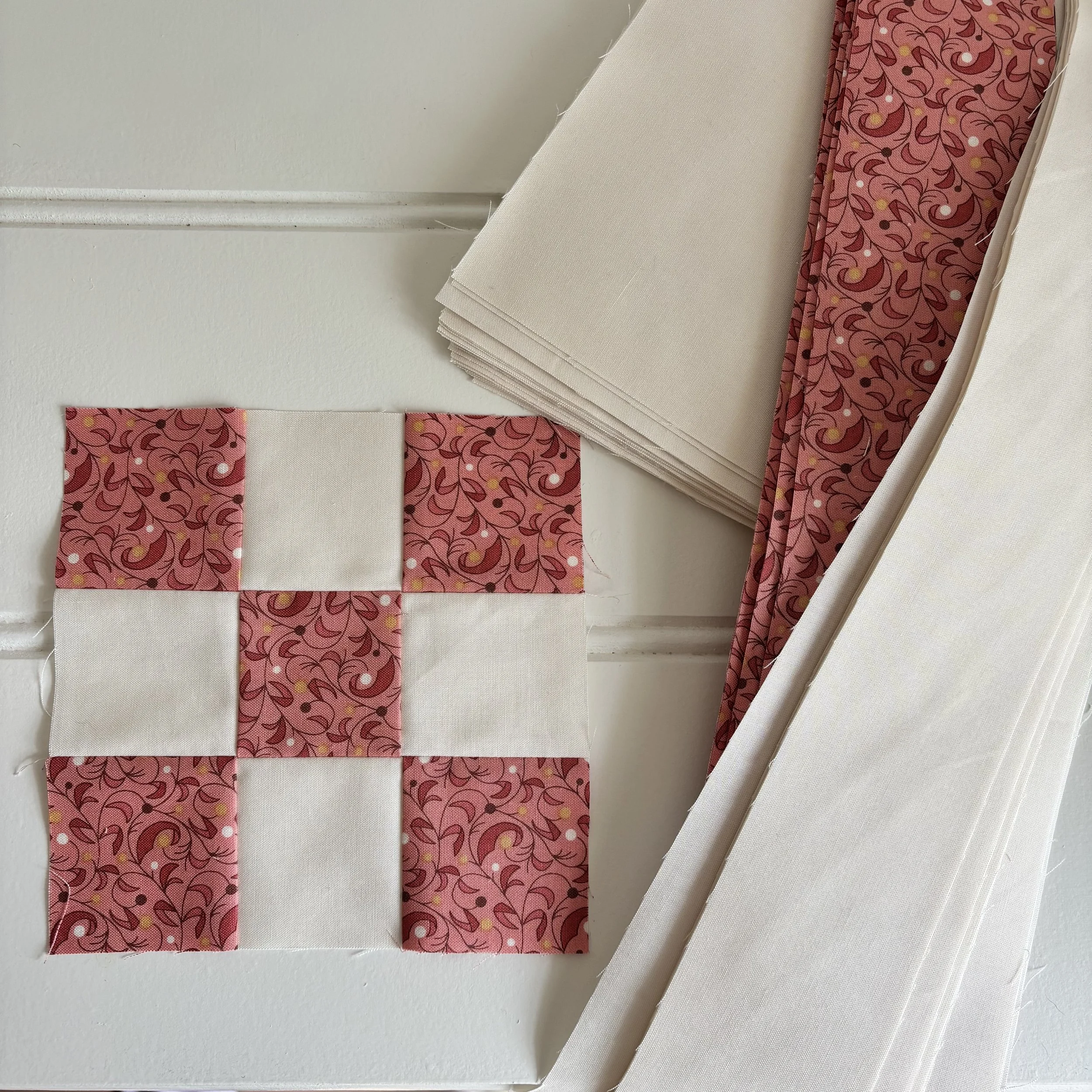 Irish Chain Nine Patch Quilt Kit (voorgesneden en personaliseerbaar)
