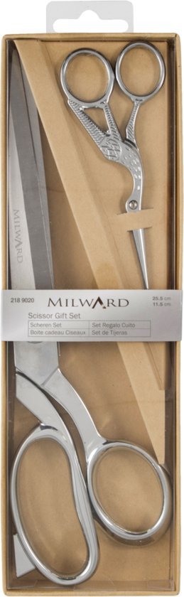 Milward schaar 25,5cm en borduurschaar 11,5cm gift set