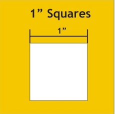 1in Squares Small Pack 150 Pieces  - Paper Pieces