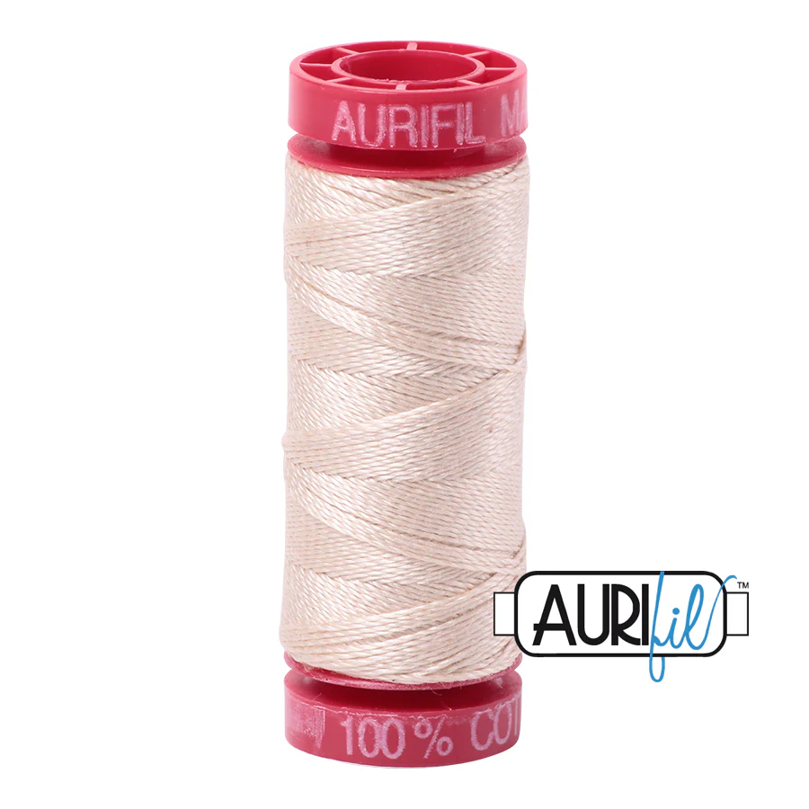 2000 LIGHT SAND 12 WT MAKO COTTON SMALL SPOOL | 50 MT. / Aurifil