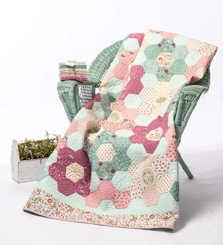 Willowbrook Hexie Quilt patroon / The Birdhouse