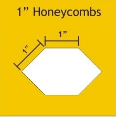 1in Honeycombs Small Pack 100 Pieces - Paper Pieces